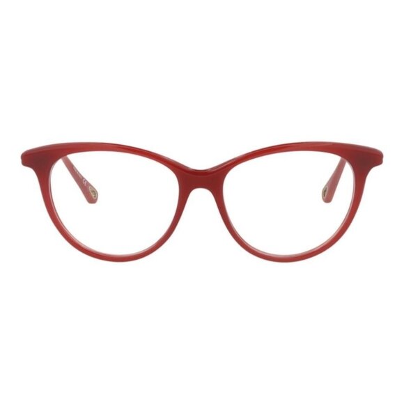Chloé Womens Cat Eye Orange Orange Transparent Fashion Designer Eyewear - Picture 1 of 4